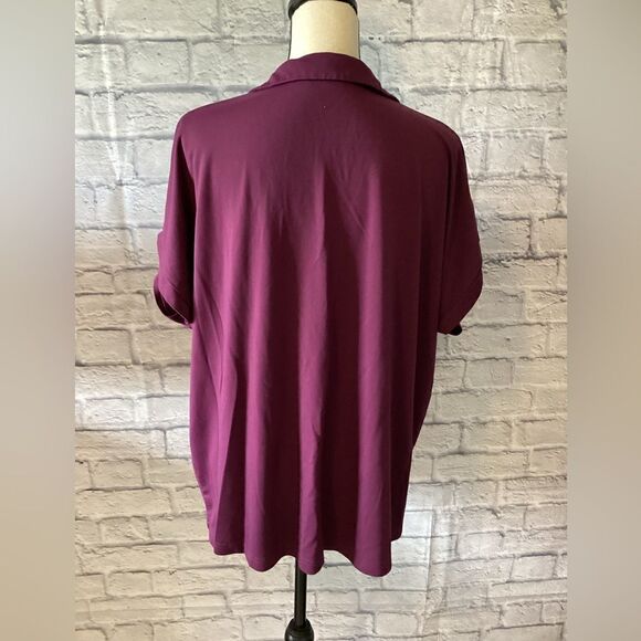 Vivilli - Women’s Plus Dark Fuchsia Polo - XXL - Picture 3 of 4